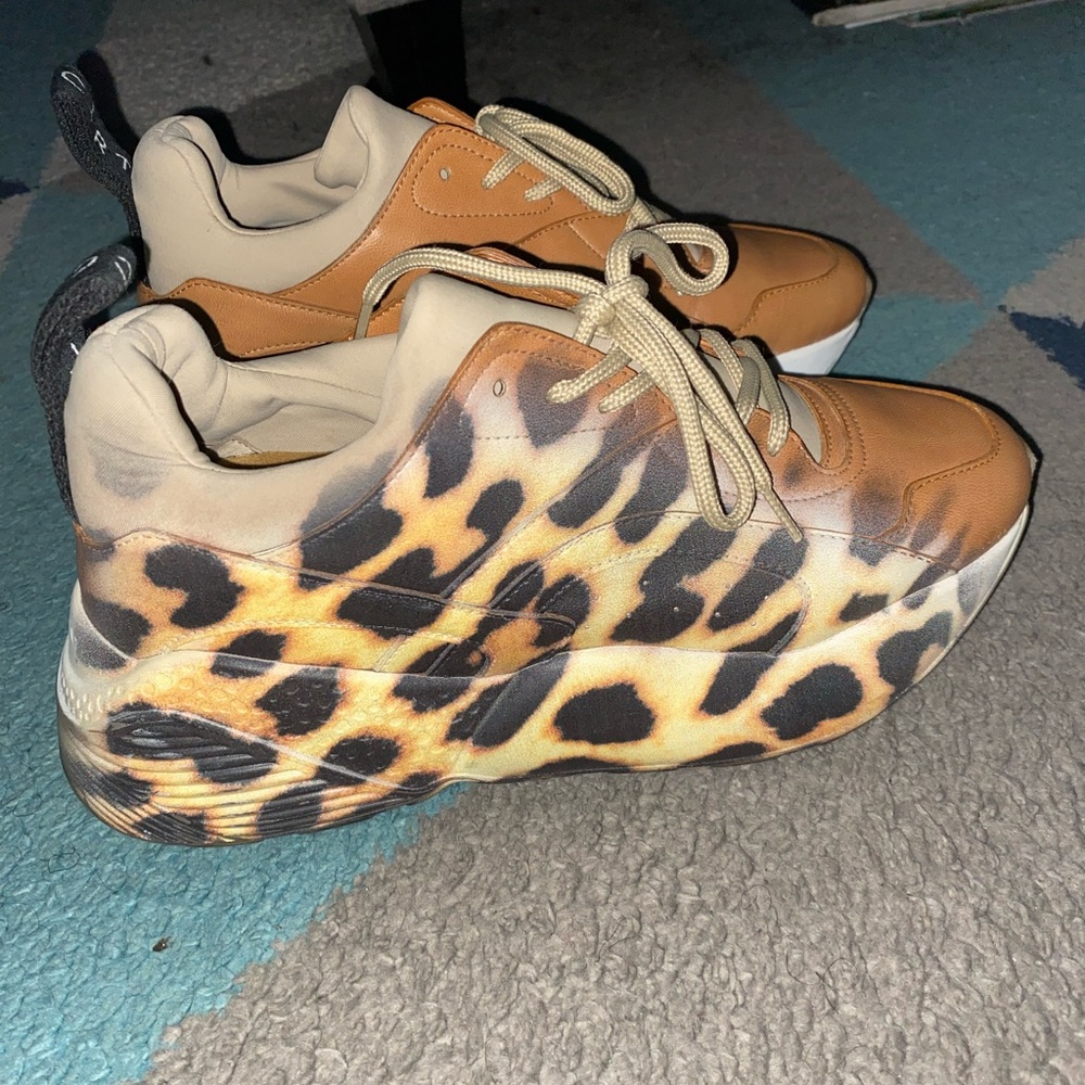 Stella McCartney Brown animal print trainers - Picture 3 of 5